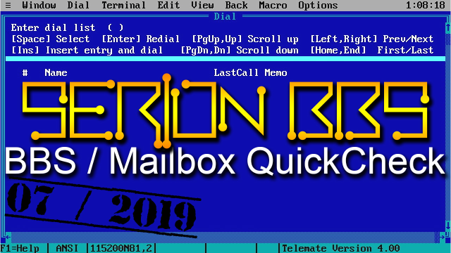 BBS / Mailbox QuickCheck: Serion BBS