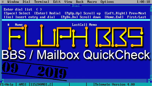 BBS / Mailbox QuickCheck: Fluph BBS