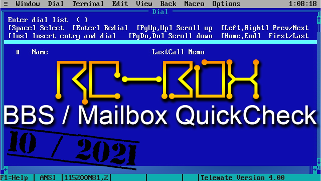 BBS / Mailbox QuickCheck: RC Box