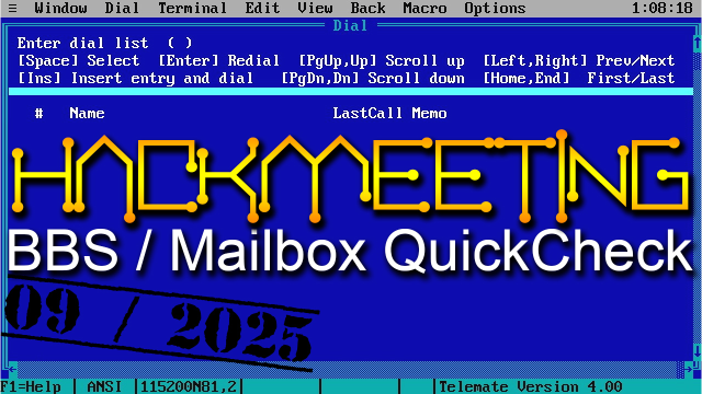 BBS QuickCheck The Hackmeeting BBS