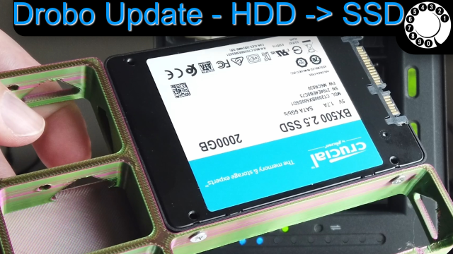 Drobo Update 2026: Aus HDDs werden SSDs mit 3D Druck Adapter